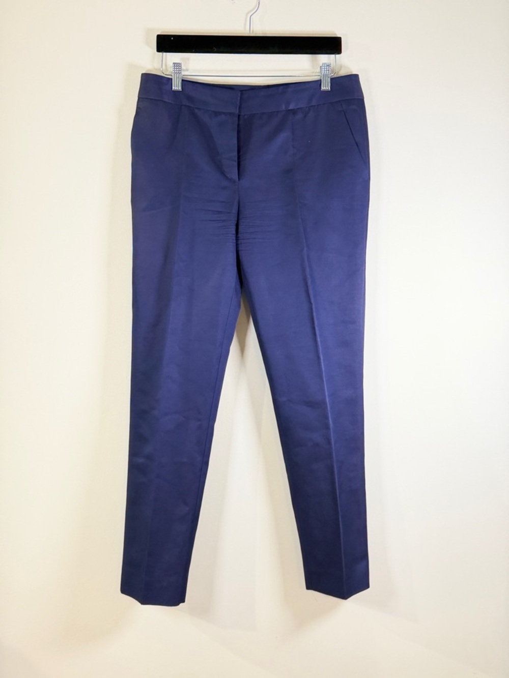 Valentino Women's Dark Blue Slim Ankle Trousers